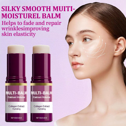 Korean Calcium Volume Multi Balm Stick - Hydrating & Firming Stick Anti-Wrinkle Care Collagen Infused Pre-Makeup Moisturizer